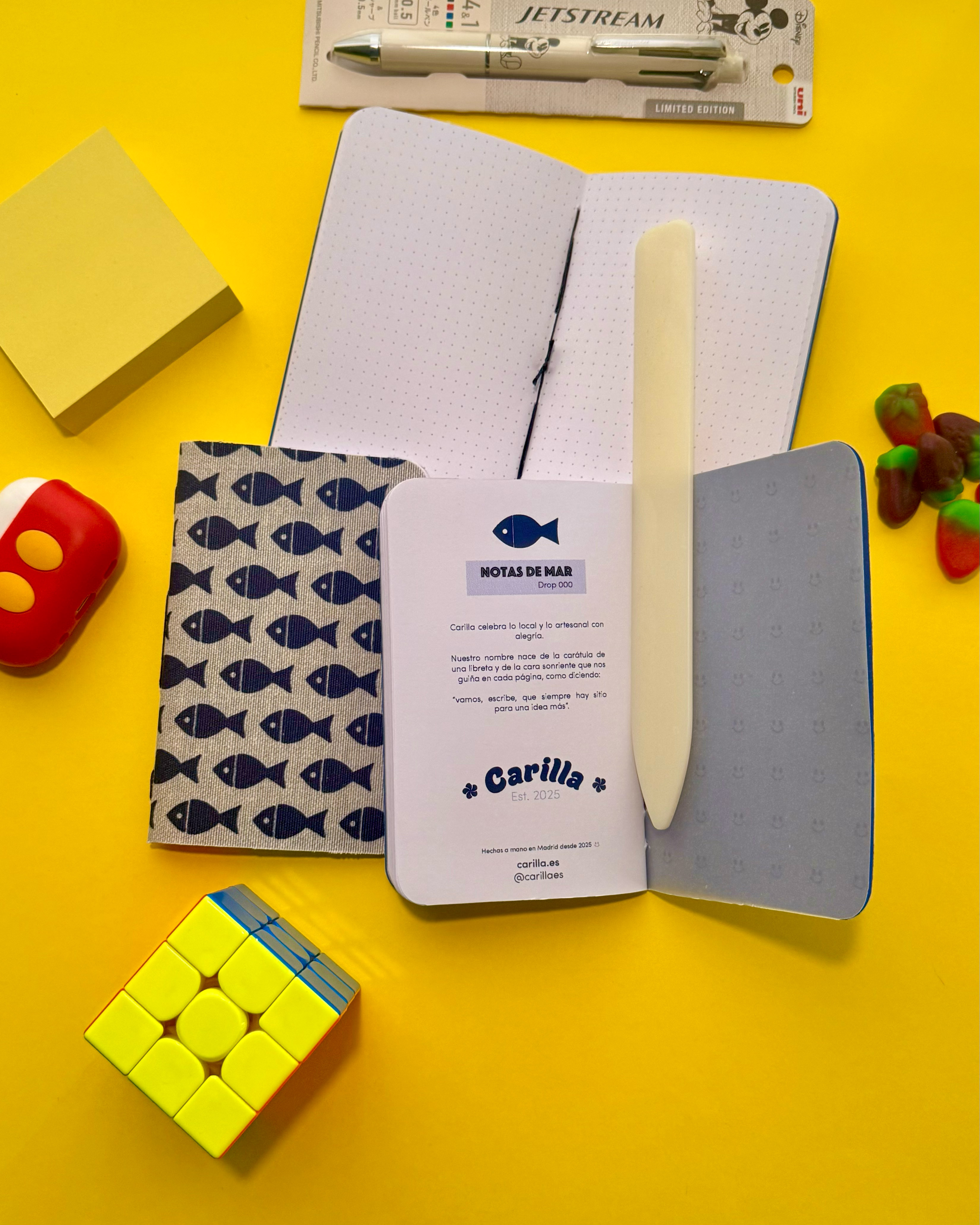 Libreta Carilla hecha a mano